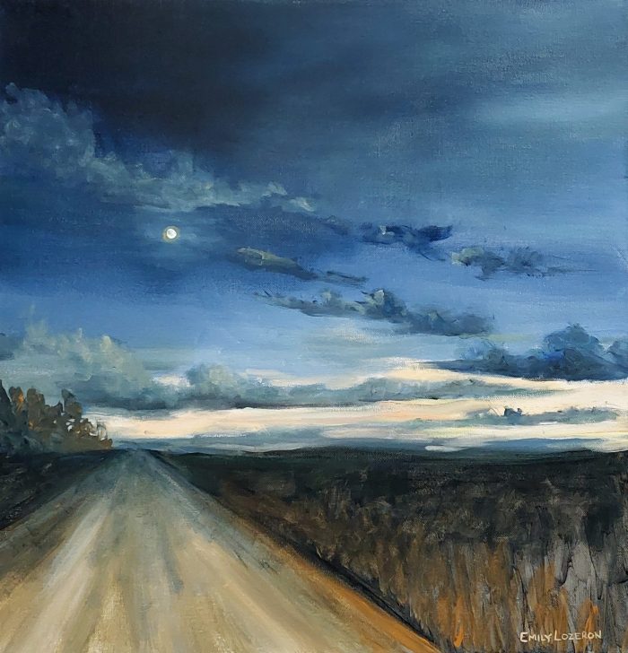 Moonlit Road by Emily Lozeron
