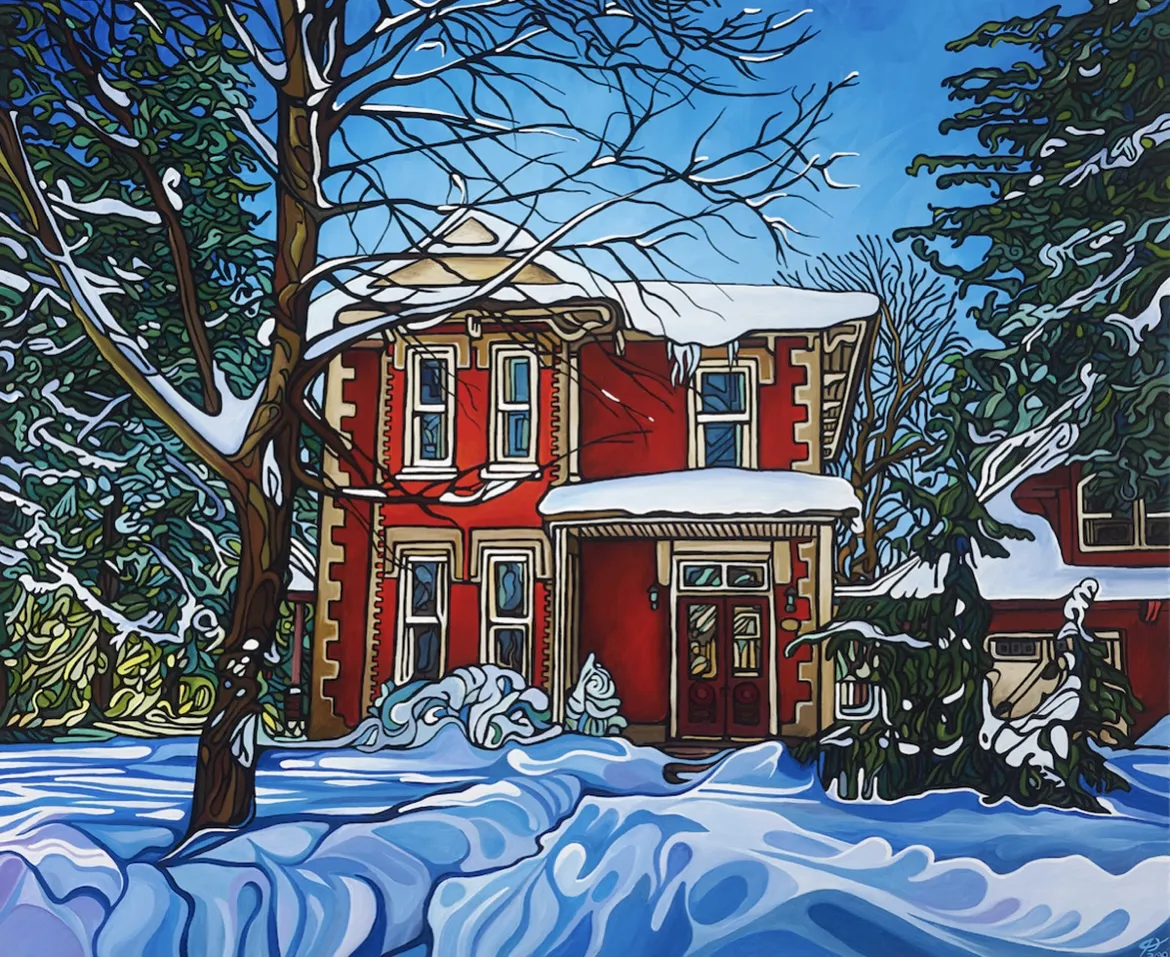 House in Winter by Jeff Dillon