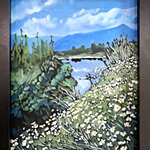 Daisies along the Banks by Cindy Vincent