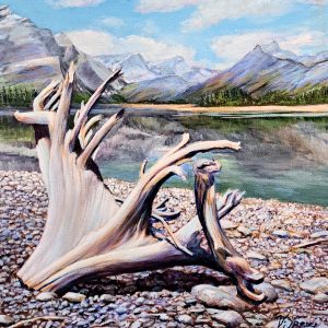 Upper Kananaskis Lake Study by Valerie Spence Hounsell