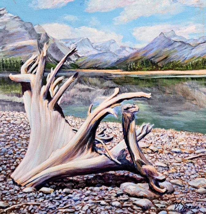 Upper Kananaskis Lake Study by Valerie Spence Hounsell